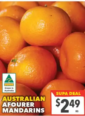 Supa Valu Australian Afourer Mandarins offer