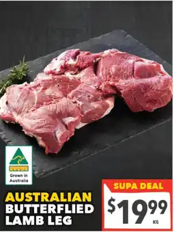 Supa Valu Australian Butterflyed Lamb Leg offer