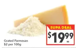 Supa Valu Grated Parmesan offer