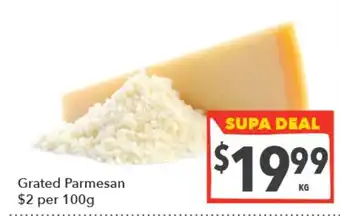 Supa Valu Grated Parmesan offer