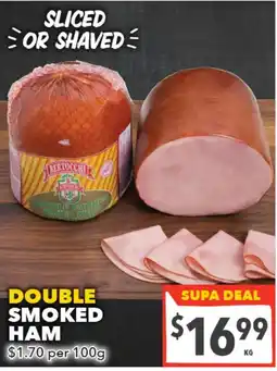 Supa Valu Bertocchi double smoked ham offer