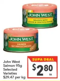 Supa Valu John West Salmon offer