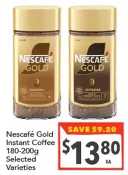 Supa Valu Nescafé Gold Instant Coffee Selected Varieties offer