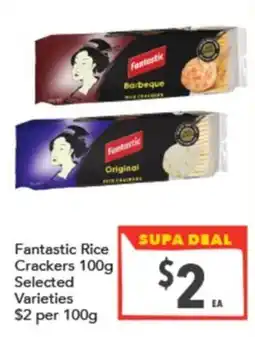 Supa Valu Fantastic Rice Crackers offer