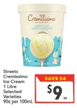 Supa Valu Streets Cremissimo Ice Cream offer
