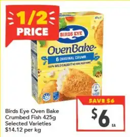 Supa Valu Birds Eye Oven Bake Crumbed Fish offer