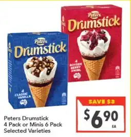 Supa Valu Peters Drumstick Selected Varieties offer