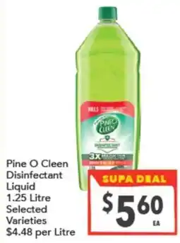 Supa Valu Pine O Cleen Disinfectant Liquid offer