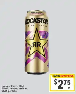 Supa Valu Rockstar Energy Drink offer