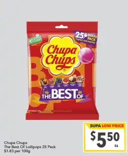 Supa Valu Chupa Chups The Best Of Lollipops offer