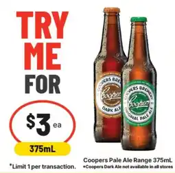 Supa Valu Coopers Pale Ale Range offer