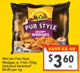 Supa Valu McCain Pub Style Wedges offer
