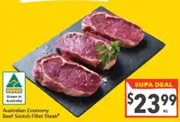 Supa Valu Australian Economy Beef Scotch Fillet Steak offer