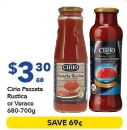 Ritchies Cirio Passata Rustica or Verace offer