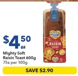 Ritchies Mighty Soft Raisin Toast offer