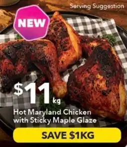 Ritchies Hot Maryland Chicken with Sticky Maple Glaze offer