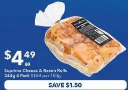 Ritchies Suprima Cheese & Bacon Rolls offer