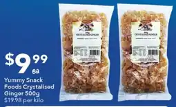 Ritchies Yummy Snack Foods Crystalised Ginger offer