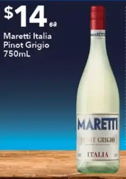 Ritchies Maretti Italia Pinot Grigio offer