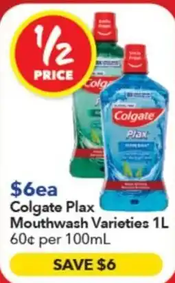 Ritchies Colgate Plax Mouthwash Varieties offer