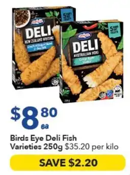 Ritchies Birds Eye Deli Fish Varieties offer