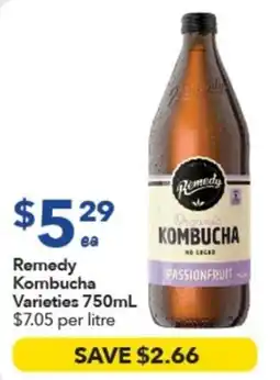 Ritchies Remedy Kombucha Varieties offer