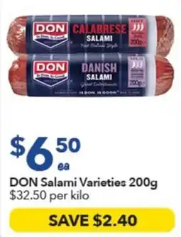 Ritchies DON Salami Varieties offer
