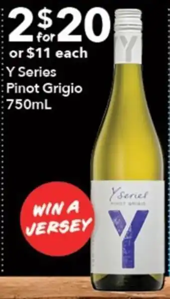 Ritchies Y Series Pinot Grigio offer