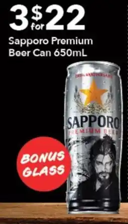 Ritchies Sapporo Premium Beer Can offer