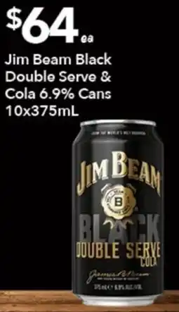 Ritchies Jim Beam Black Double Serve Cola offer