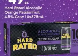Ritchies Hard Rated Alcoholic Orange Passionfruit offer