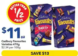 Ritchies Cadbury Favourites Varieties offer
