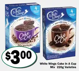 Friendly Grocer White Wings Cake In A Cup Mix Varieties offer