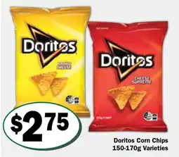 Friendly Grocer Doritos Corn Chips Varieties offer
