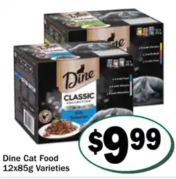 Friendly Grocer Dine Cat Food Varieties offer