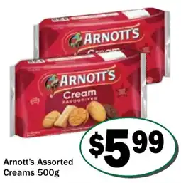 Friendly Grocer Arnott's Assorted Creams offer