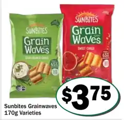 Friendly Grocer Sunbites Grainwaves Varieties offer