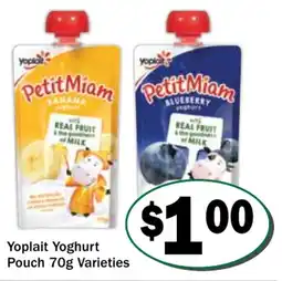 Friendly Grocer Yoplait Yoghurt Pouch Varieties offer