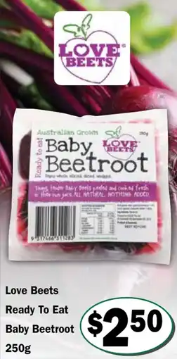Friendly Grocer Love Beets Baby Beetroot offer