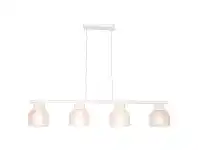 Harvard Holophane Glass Pendant Bar Light, 4 Light