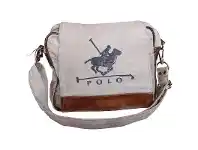 LivingStyles Polo Vintage Hand Made Canvas Messenger Bag offer