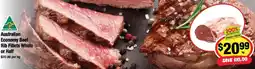 CORNETTS Australian Economy Beef Rib Fillets Whole or Half offer