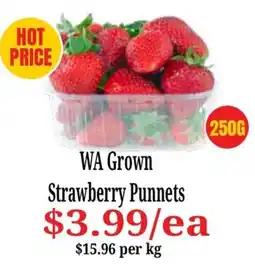 Farmer Jack's WA Grown Strawberry Punnets offer