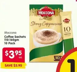 Spar Moccona Coffee Sachets offer
