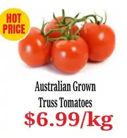 Farmer Jack's Australian Grown Truss Tomatoes offer