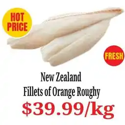 Farmer Jack's New Zealand Fillets of Orange Roughy offer