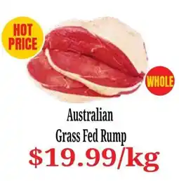 Farmer Jack's Australian Grass Fed Rump offer