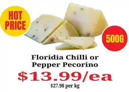 Farmer Jack's Floridia Chilli Pepper Pecorino offer