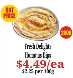 Farmer Jack's Fresh Delights Hummus Dips offer