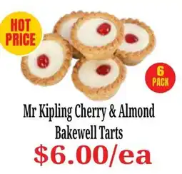 Farmer Jack's Mr Kipling Cherry & Almond Bakewell Tarts offer